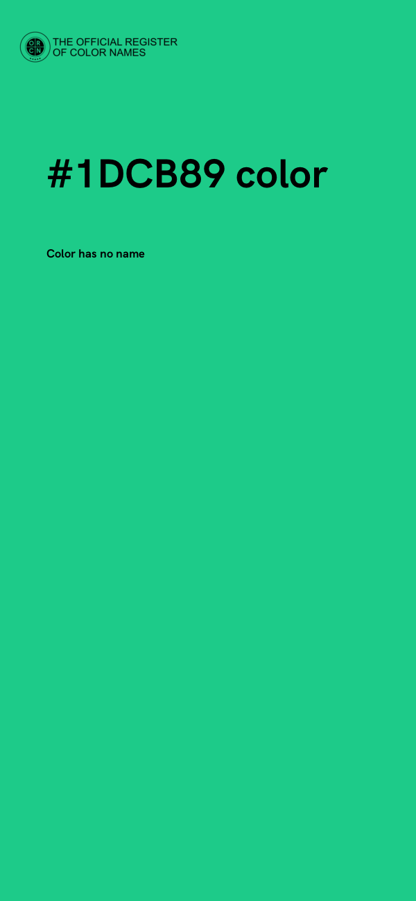 #1DCB89 color image