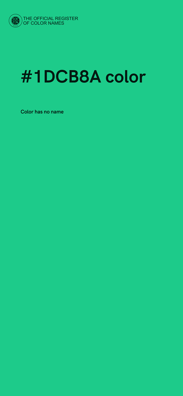 #1DCB8A color image