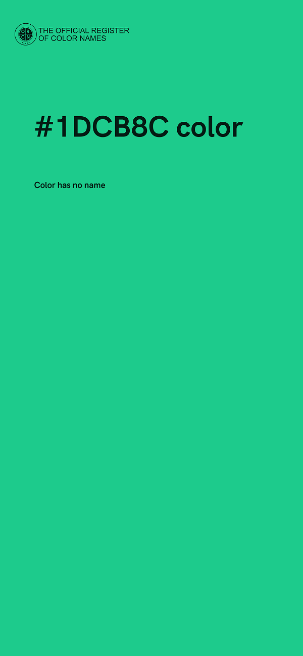 #1DCB8C color image