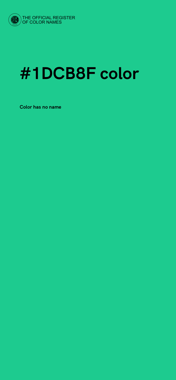 #1DCB8F color image