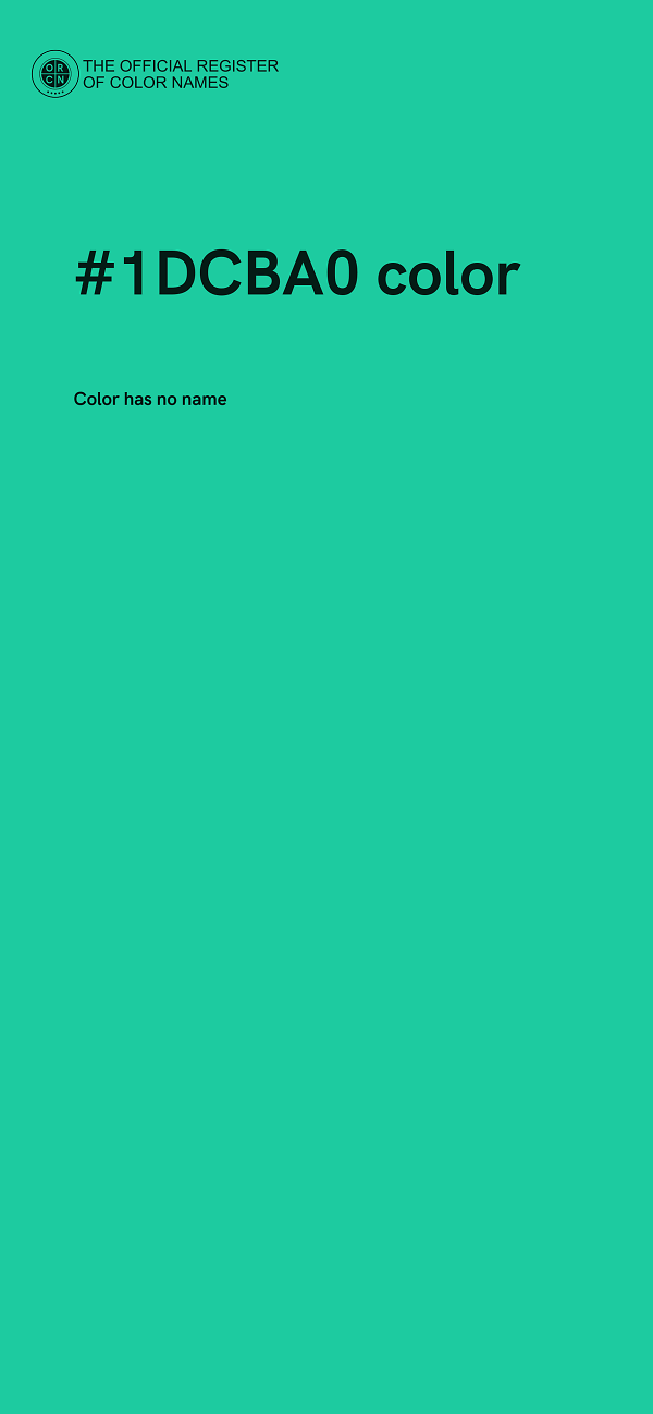 #1DCBA0 color image