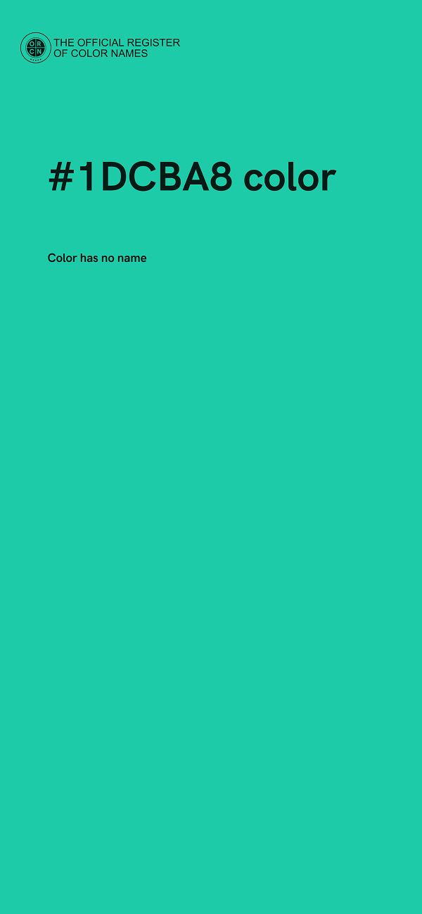 #1DCBA8 color image