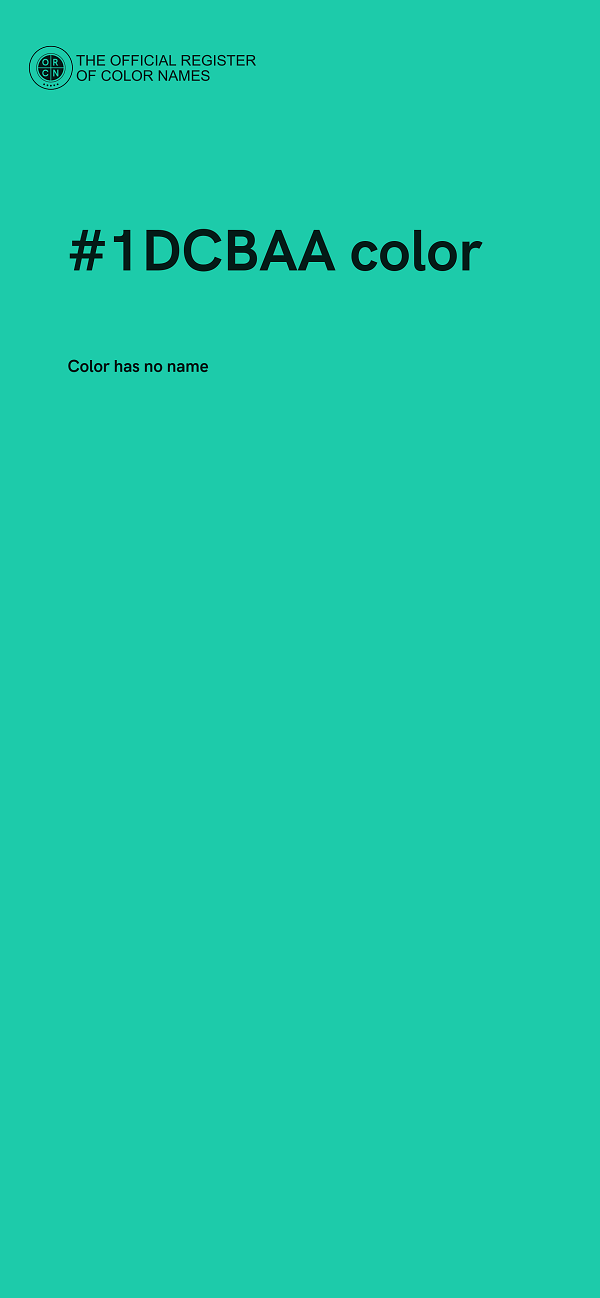 #1DCBAA color image