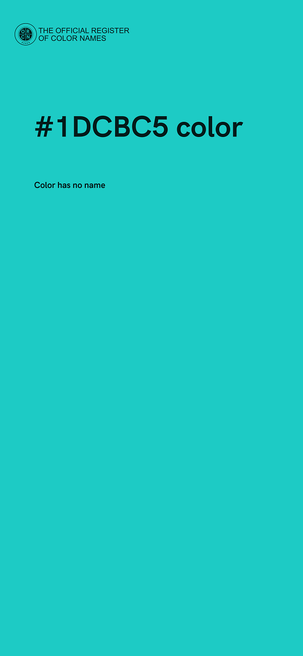 #1DCBC5 color image