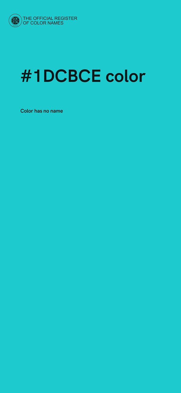 #1DCBCE color image