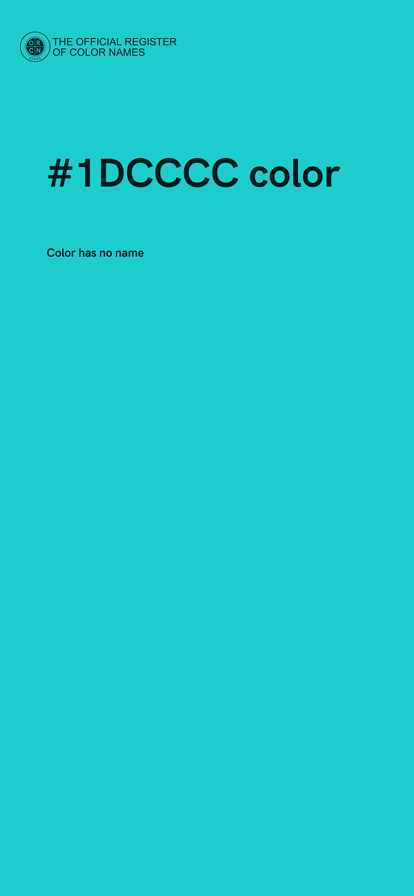 #1DCCCC color image