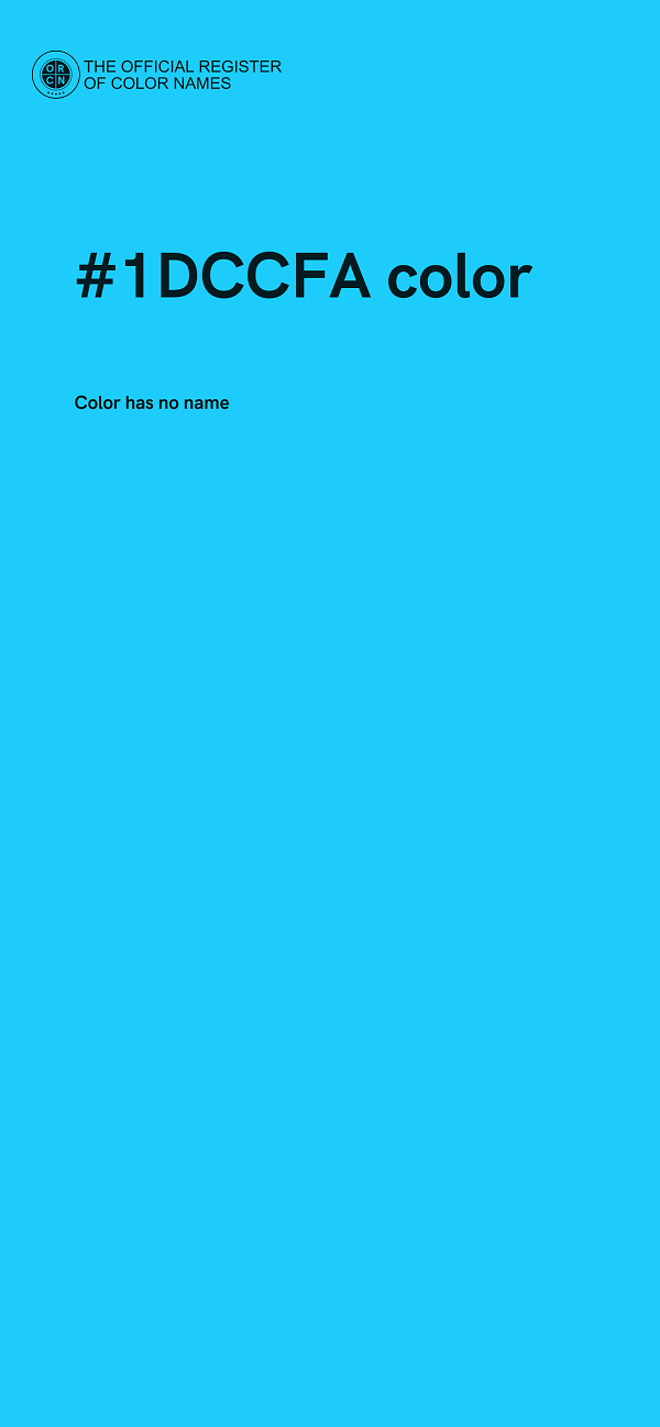 #1DCCFA color image