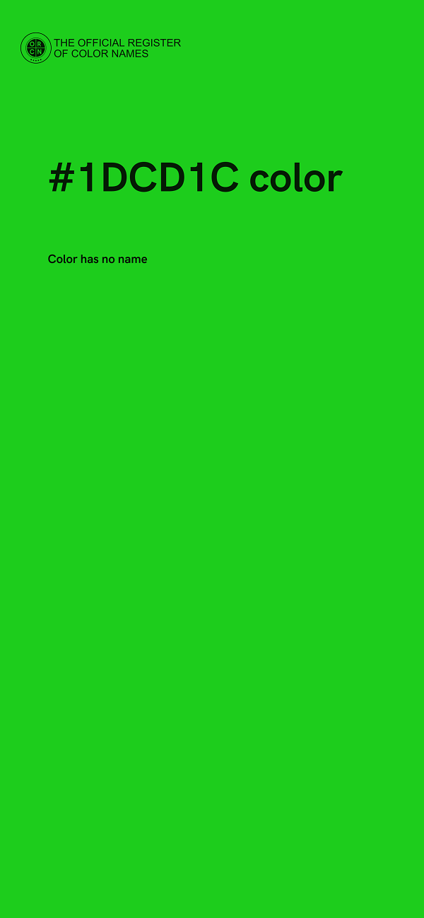 #1DCD1C color image