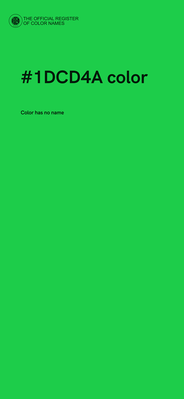 #1DCD4A color image