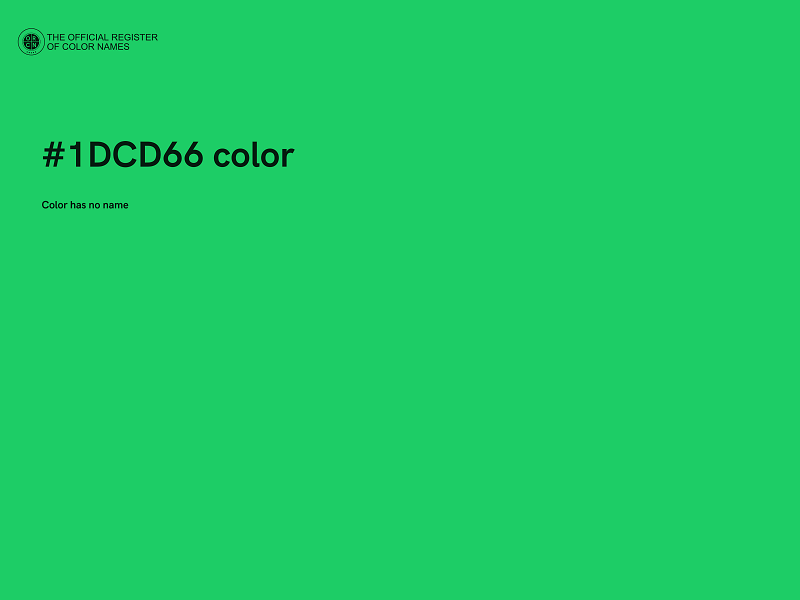 #1DCD66 color image