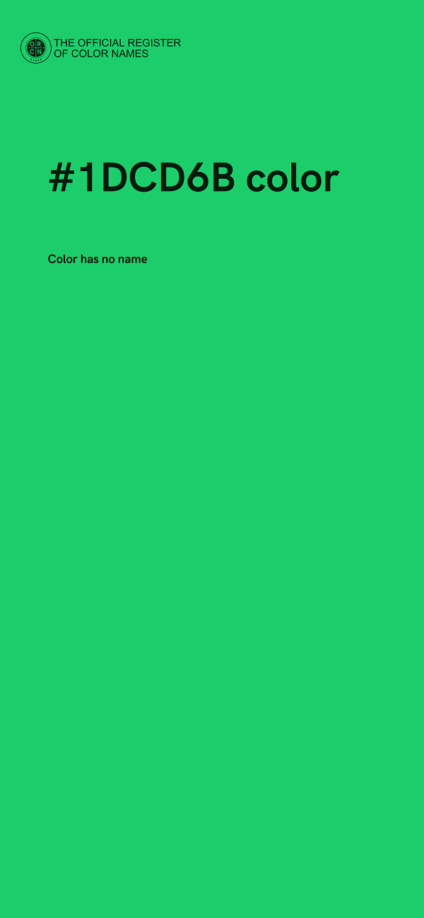 #1DCD6B color image