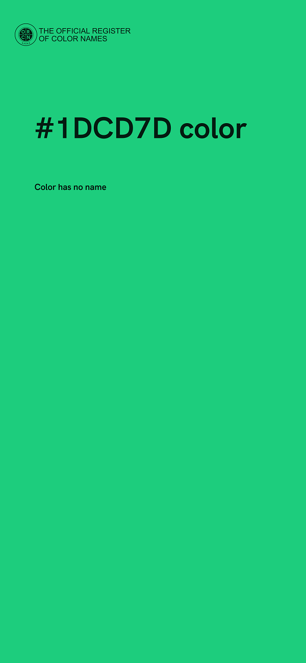 #1DCD7D color image