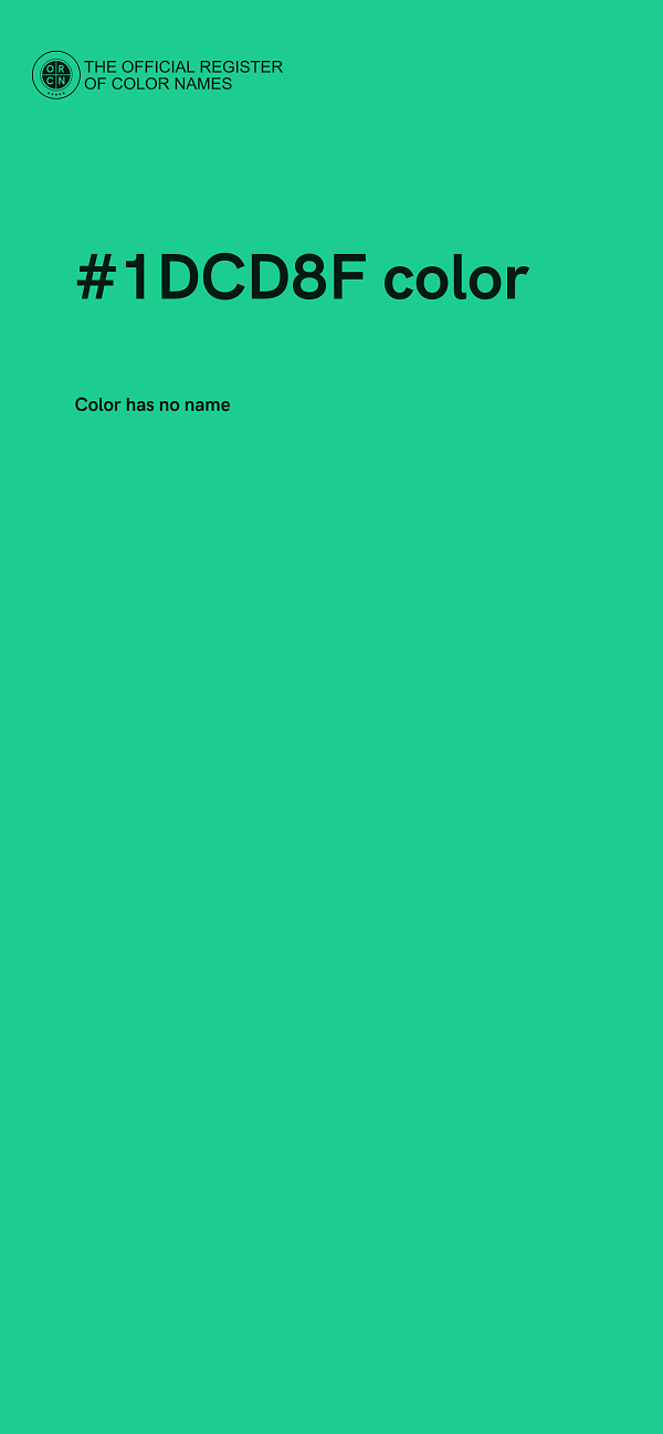 #1DCD8F color image