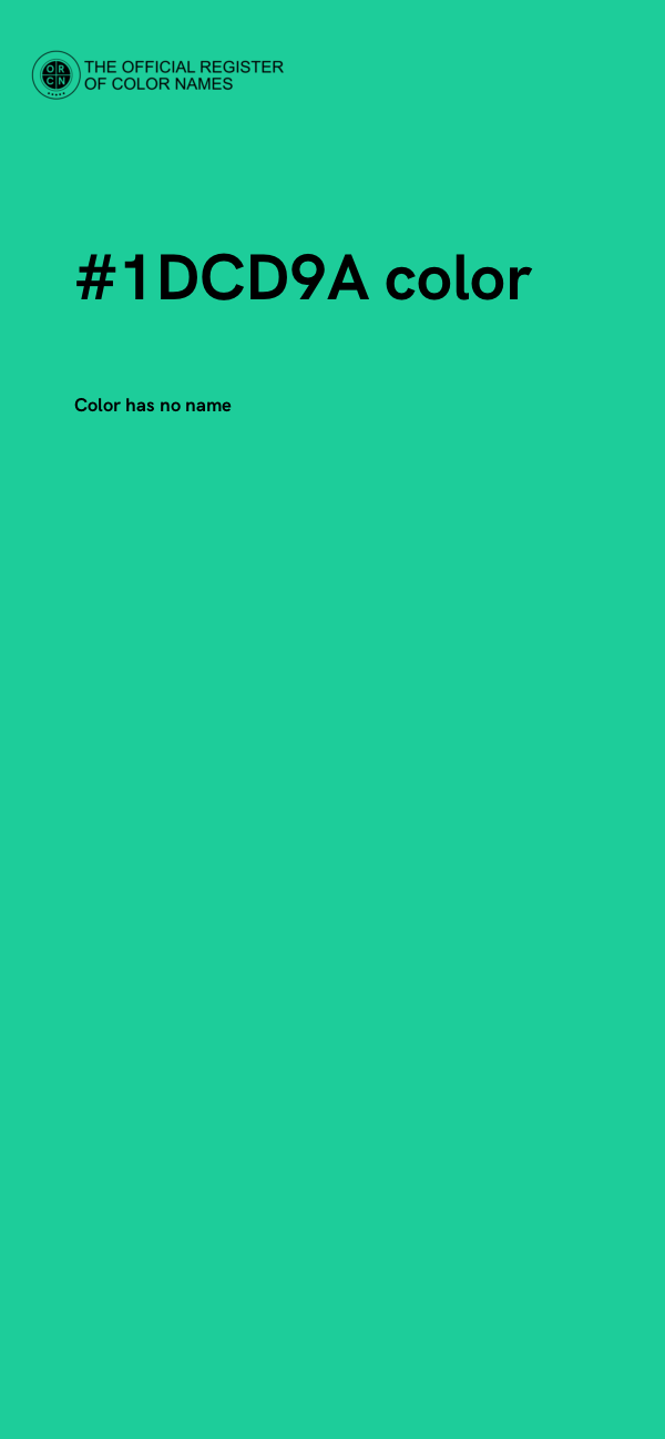 #1DCD9A color image