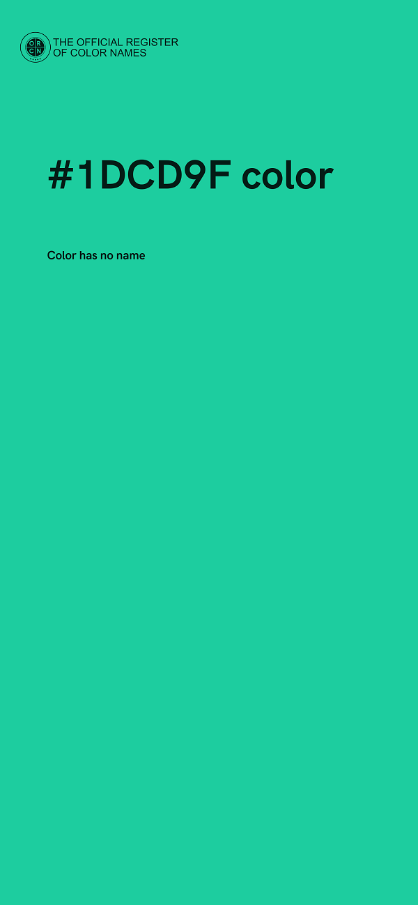 #1DCD9F color image