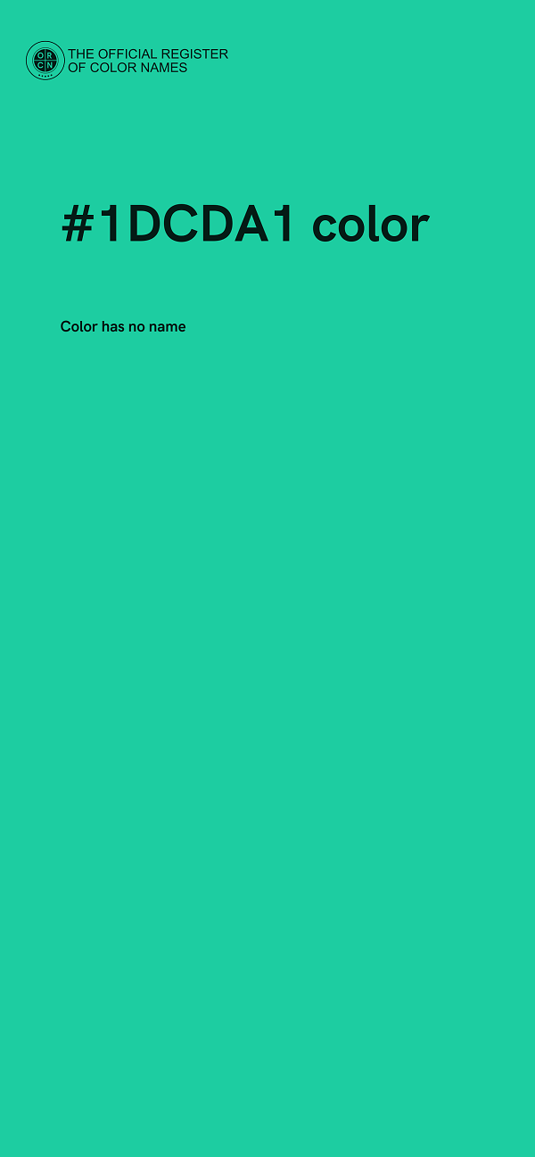 #1DCDA1 color image