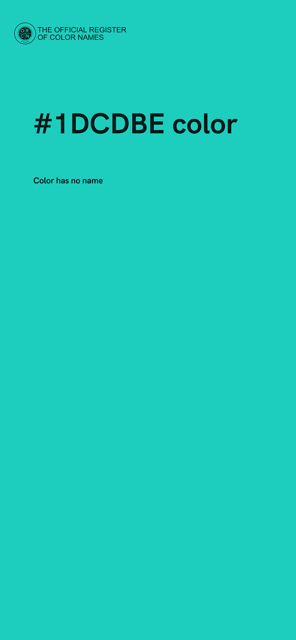 #1DCDBE color image