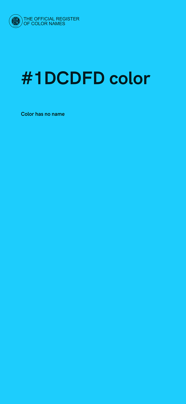 #1DCDFD color image