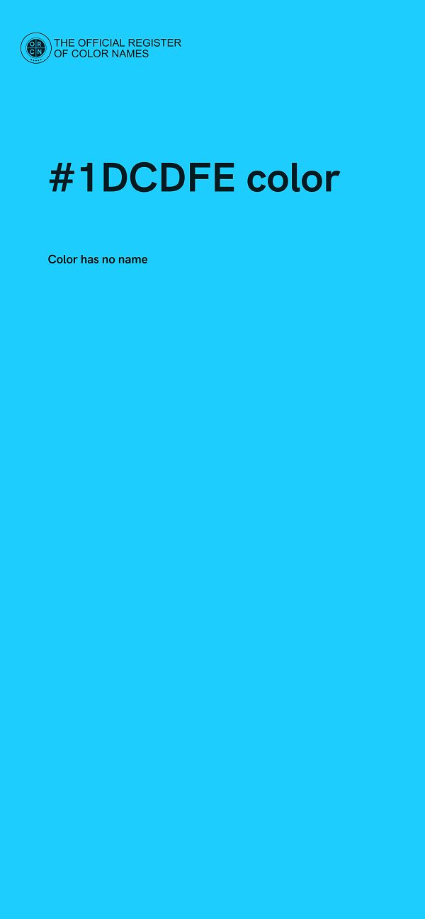 #1DCDFE color image