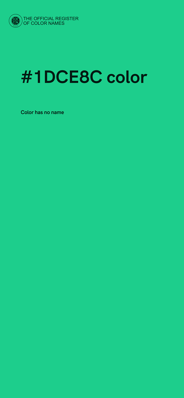 #1DCE8C color image