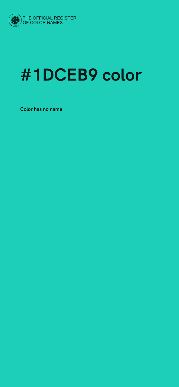 #1DCEB9 color image