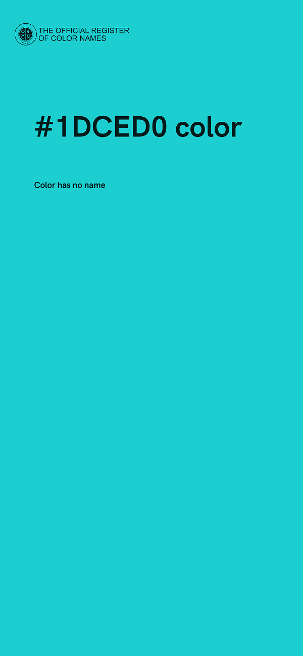 #1DCED0 color image
