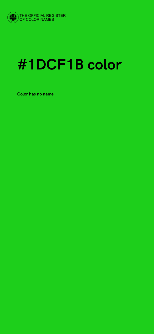 #1DCF1B color image