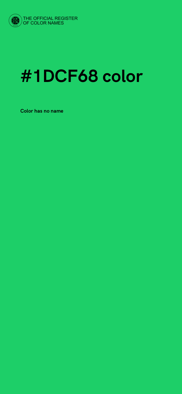 #1DCF68 color image