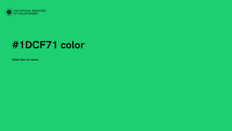 #1DCF71 color image