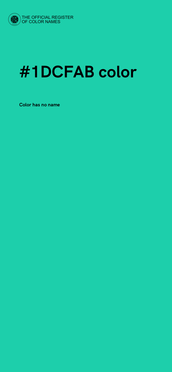 #1DCFAB color image