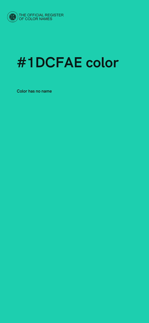 #1DCFAE color image