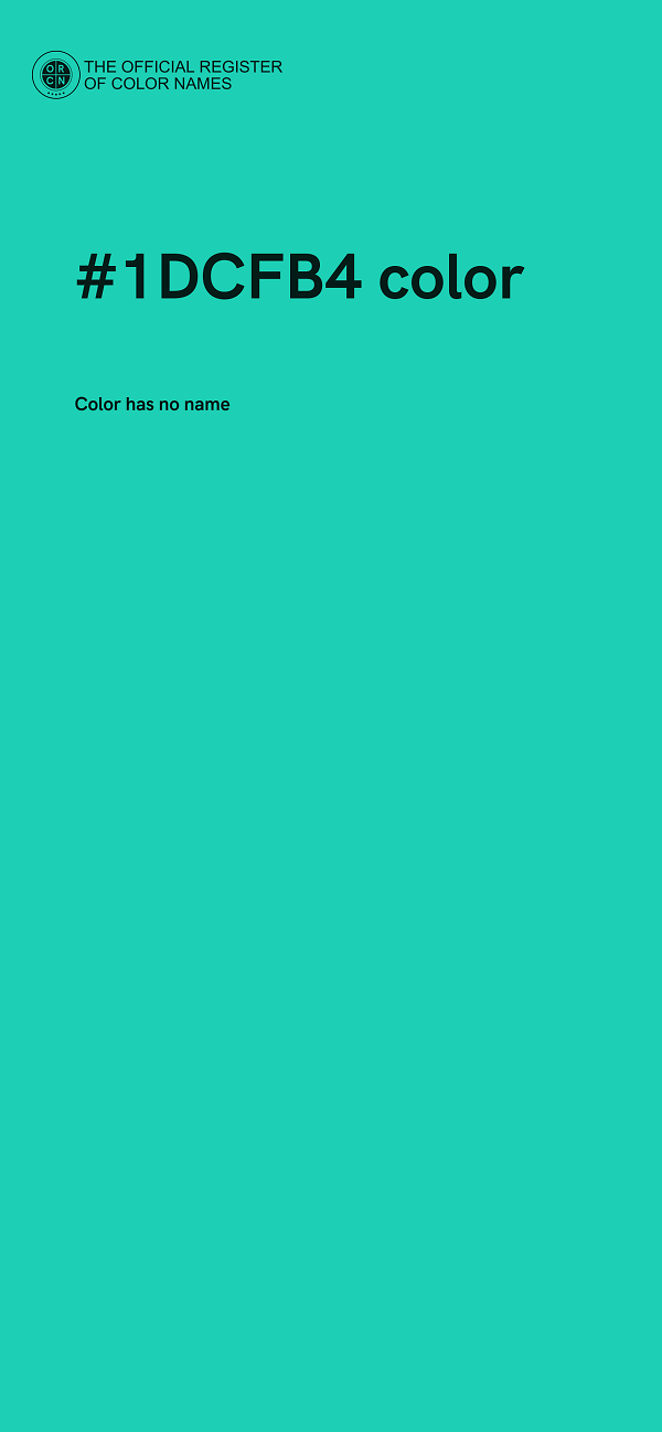 #1DCFB4 color image