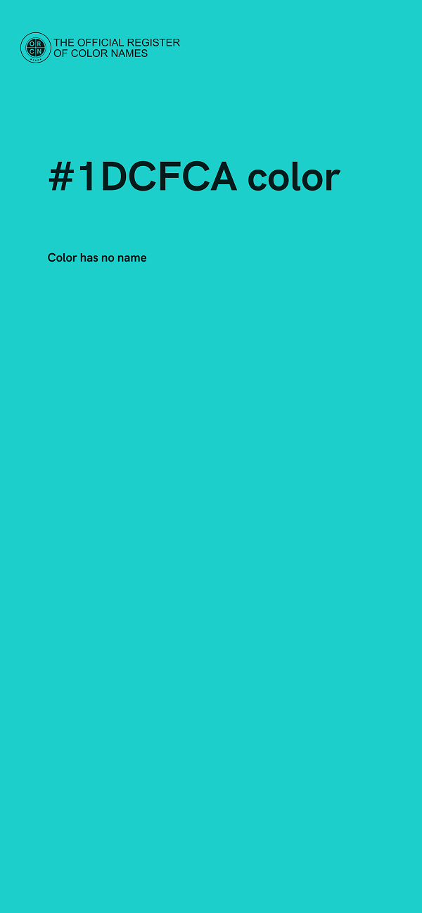 #1DCFCA color image