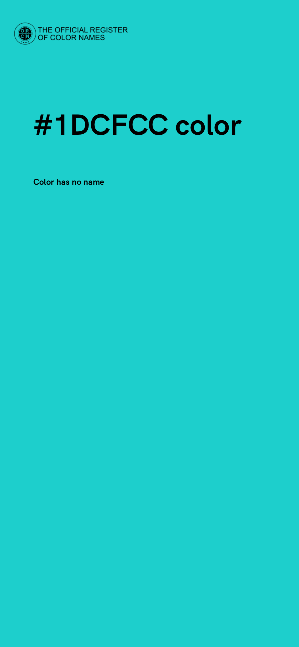 #1DCFCC color image