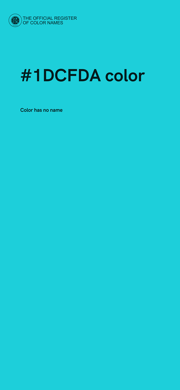 #1DCFDA color image