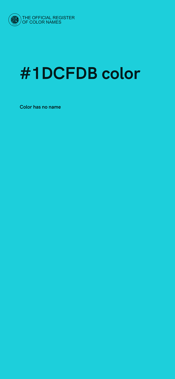 #1DCFDB color image