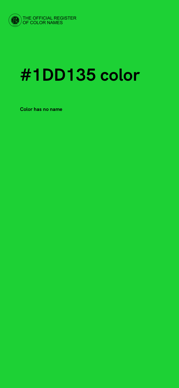 #1DD135 color image