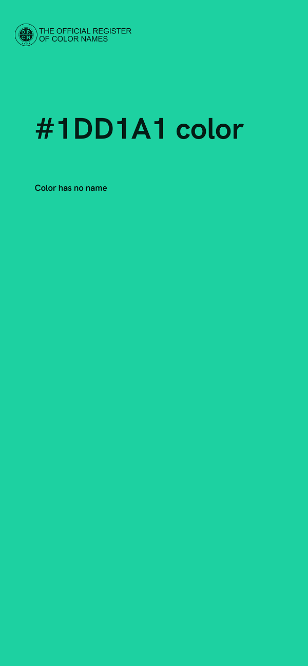 #1DD1A1 color image