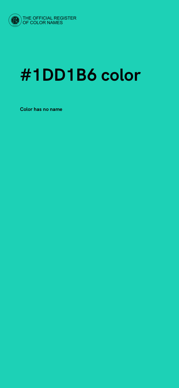#1DD1B6 color image