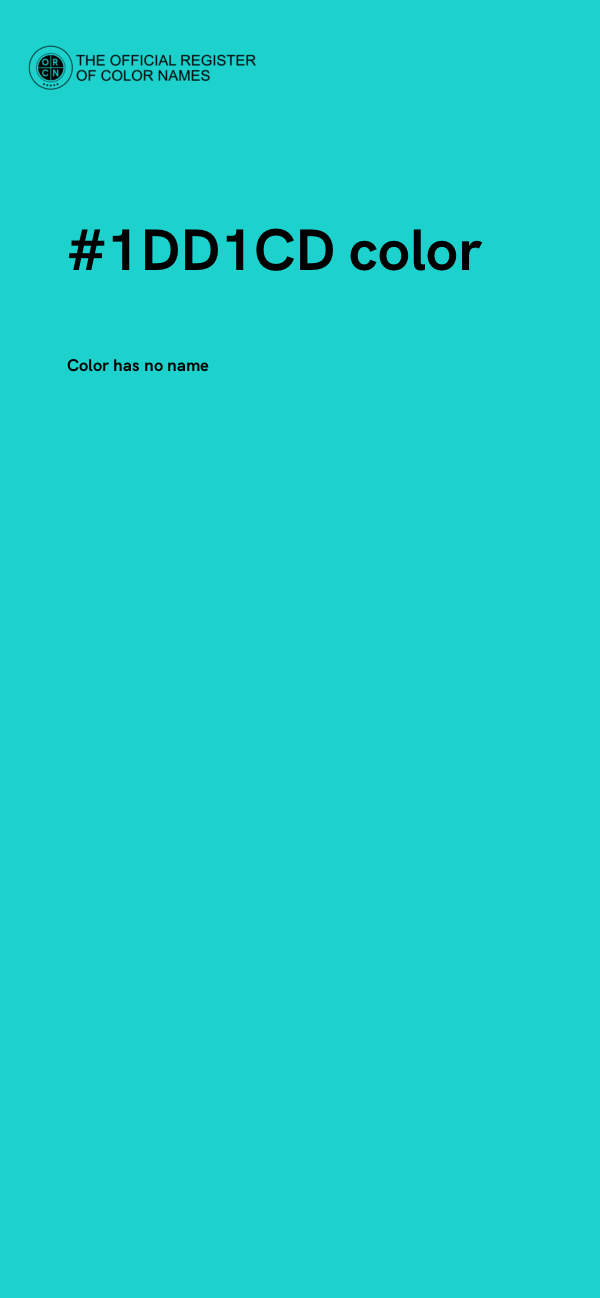#1DD1CD color image