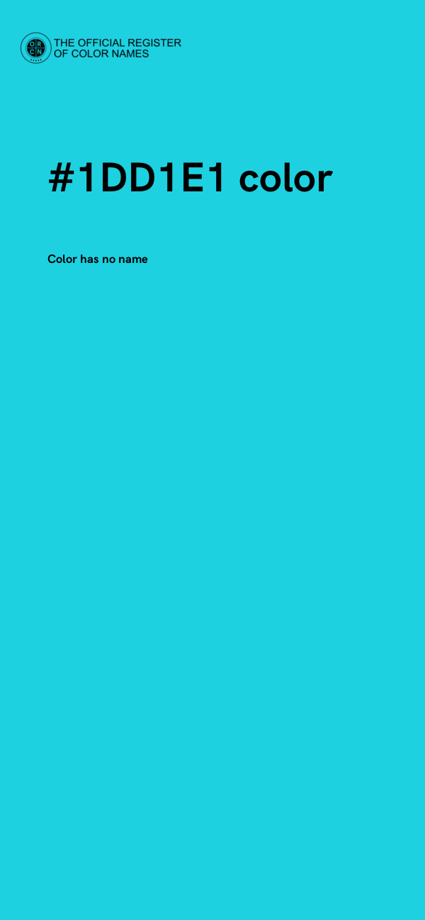 #1DD1E1 color image
