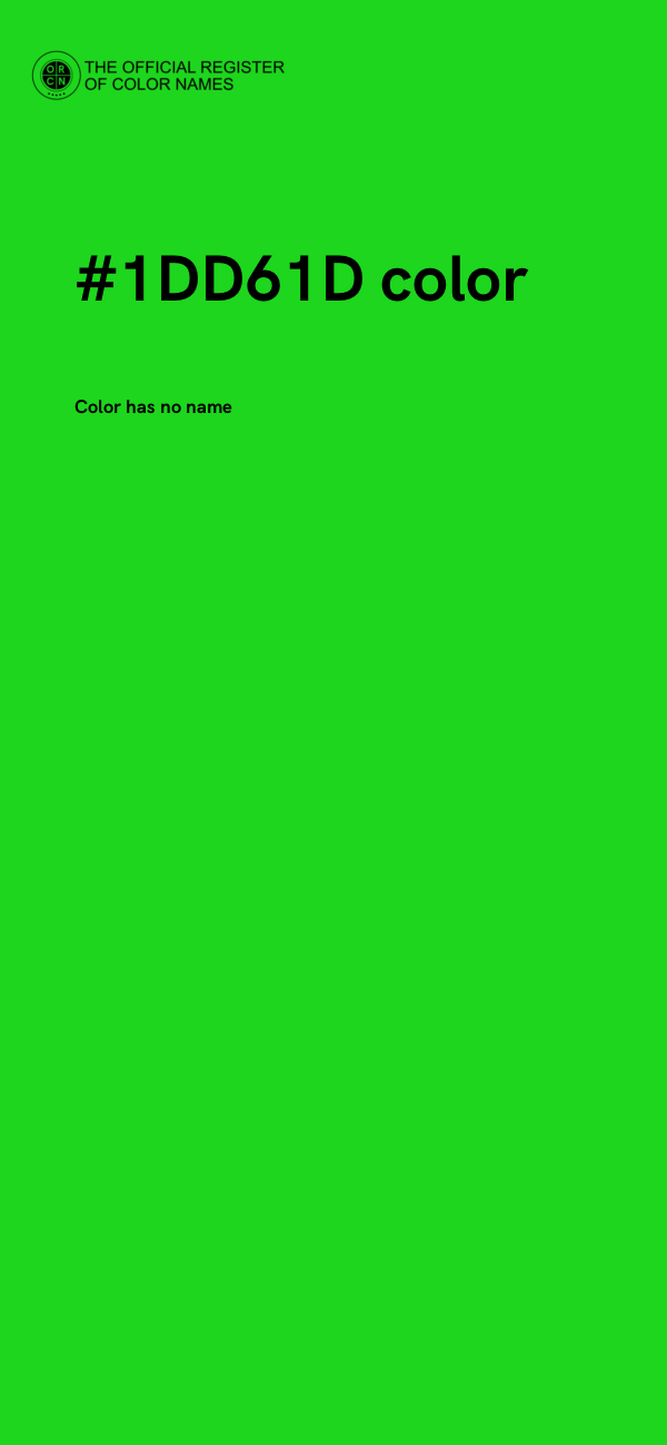#1DD61D color image