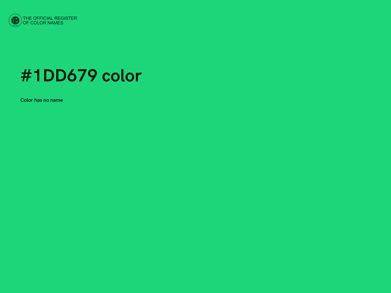 #1DD679 color image