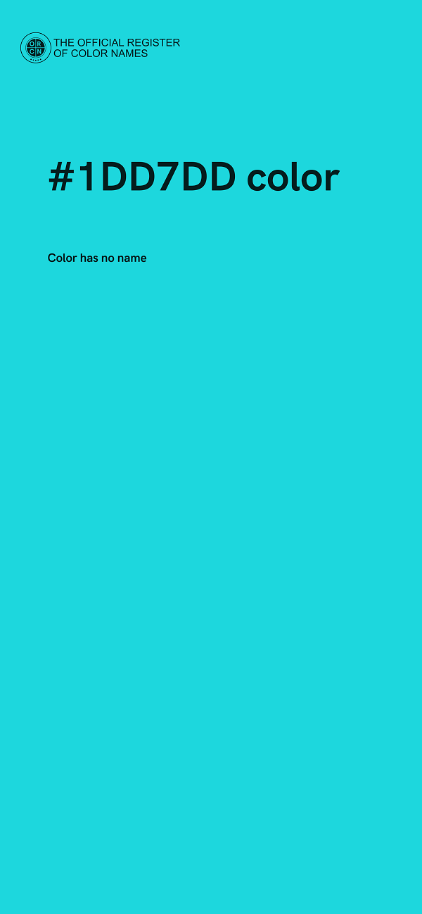 #1DD7DD color image