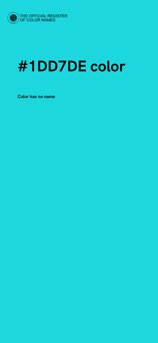 #1DD7DE color image