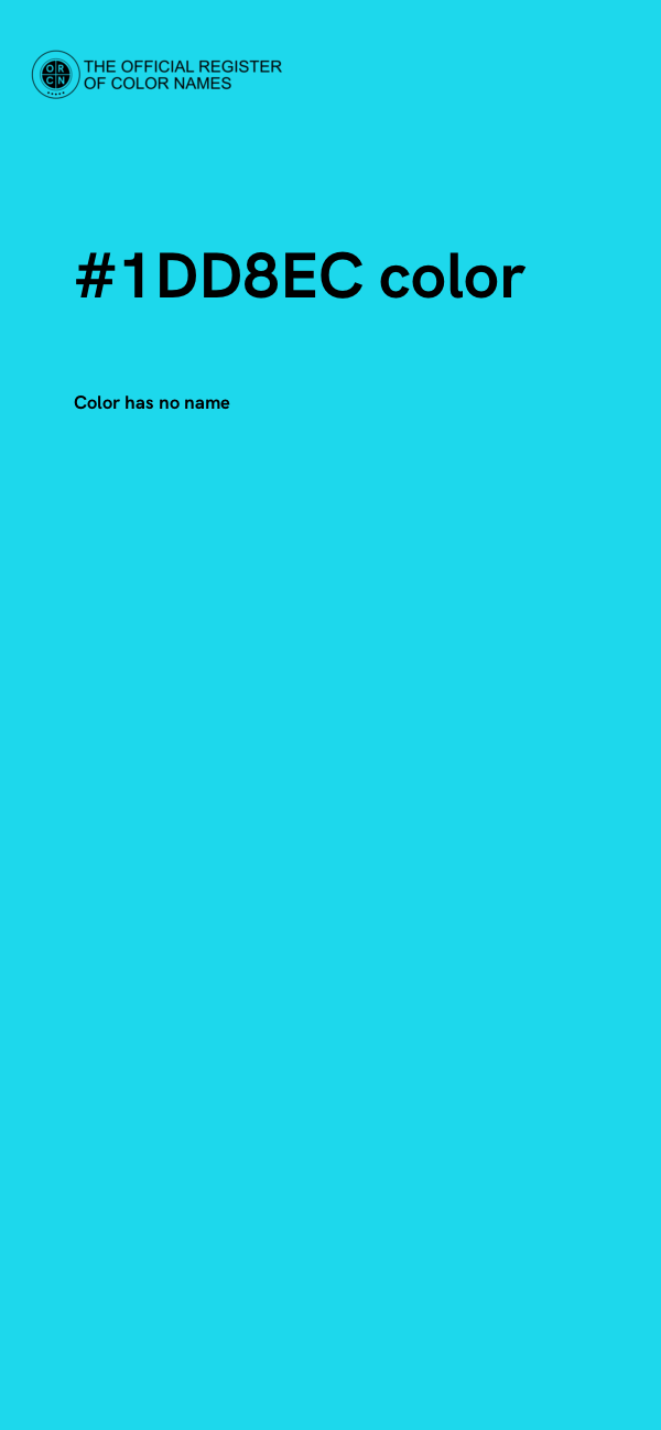 #1DD8EC color image