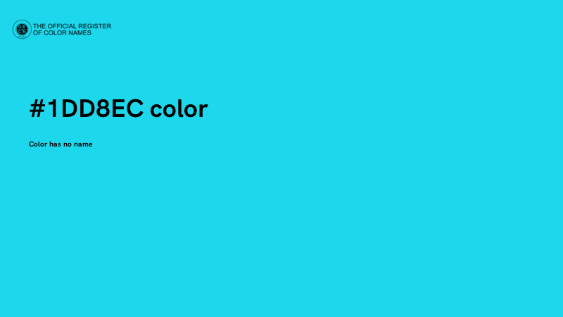 #1DD8EC color image