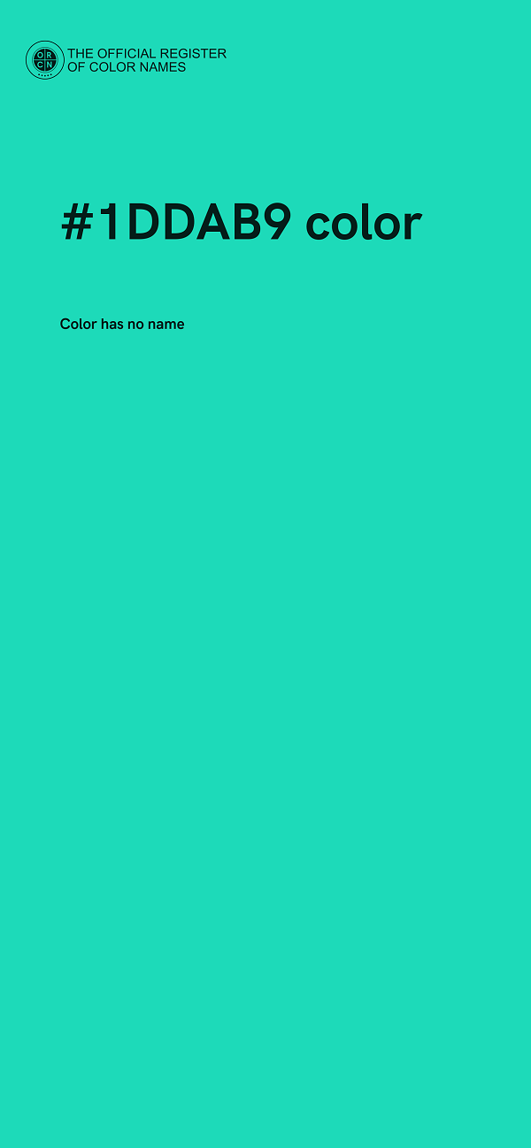 #1DDAB9 color image
