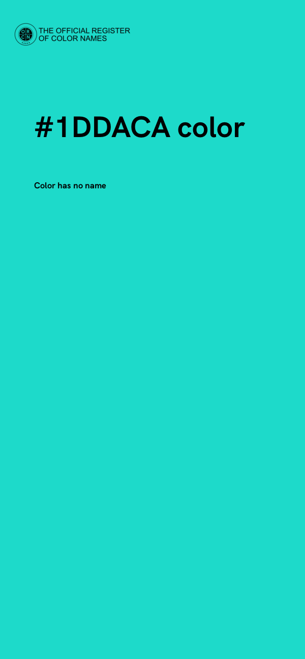 #1DDACA color image