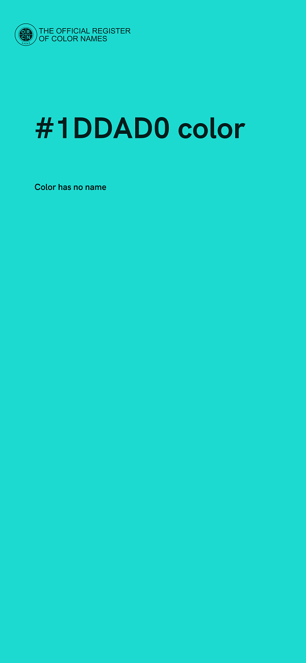 #1DDAD0 color image